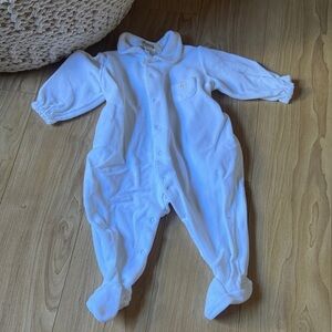 Bonpoint Soft White Footed One Piece